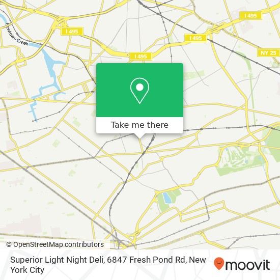 Superior Light Night Deli, 6847 Fresh Pond Rd map