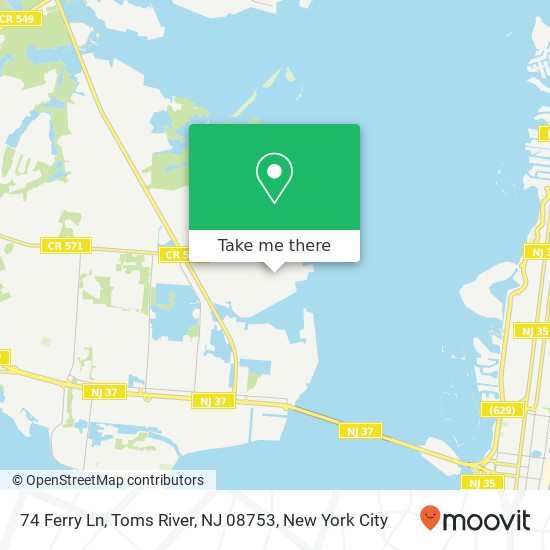 74 Ferry Ln, Toms River, NJ 08753 map