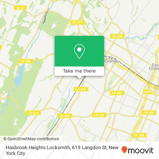 Hasbrook Heights Locksmith, 619 Langdon St map