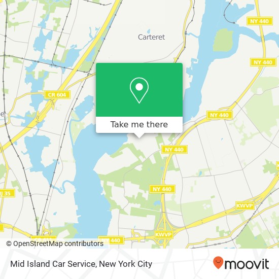 Mid Island Car Service map