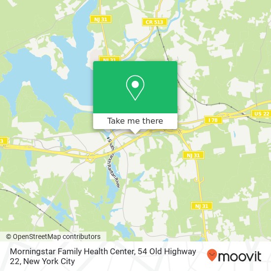 Morningstar Family Health Center, 54 Old Highway 22 map