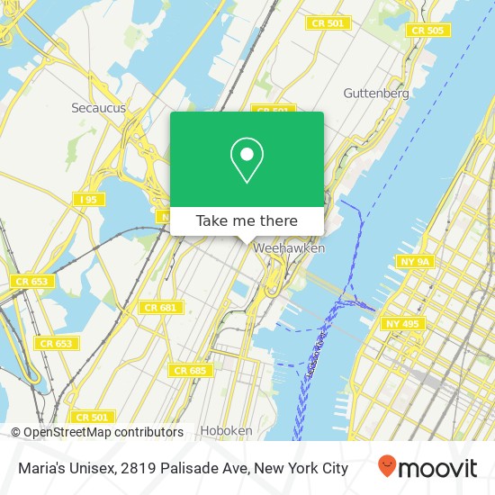Mapa de Maria's Unisex, 2819 Palisade Ave