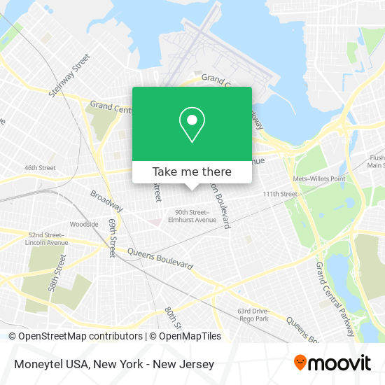 Mapa de Moneytel USA