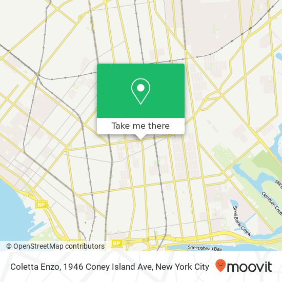 Mapa de Coletta Enzo, 1946 Coney Island Ave