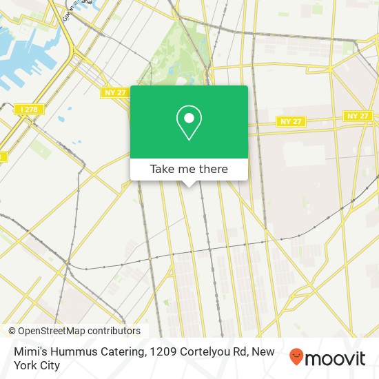 Mimi's Hummus Catering, 1209 Cortelyou Rd map