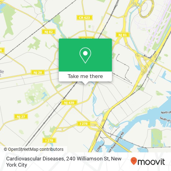 Cardiovascular Diseases, 240 Williamson St map