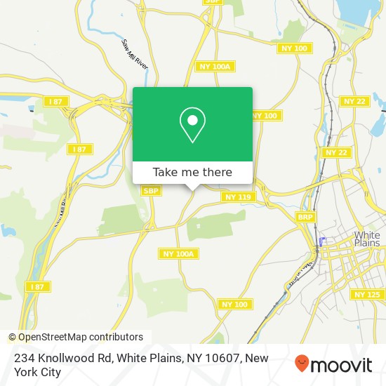 234 Knollwood Rd, White Plains, NY 10607 map