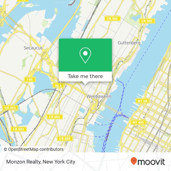 Monzon Realty, 3515 Bergenline Ave map