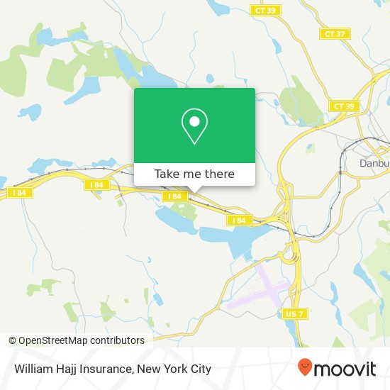 Mapa de William Hajj Insurance, 36 Mill Plain Rd