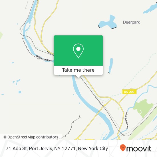 71 Ada St, Port Jervis, NY 12771 map