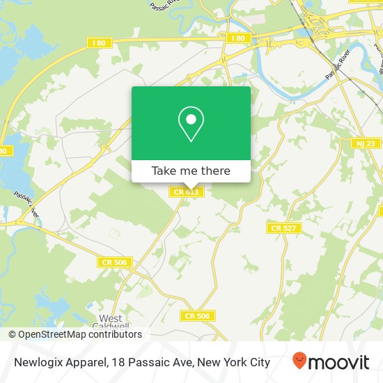 Mapa de Newlogix Apparel, 18 Passaic Ave