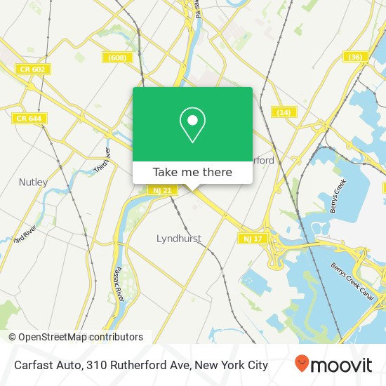 Carfast Auto, 310 Rutherford Ave map
