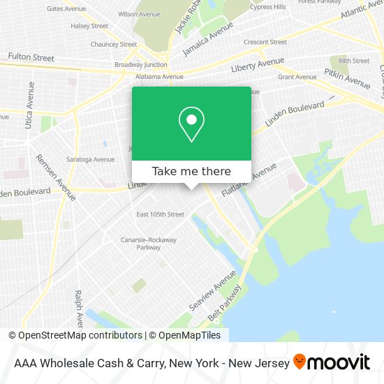 Mapa de AAA Wholesale Cash & Carry