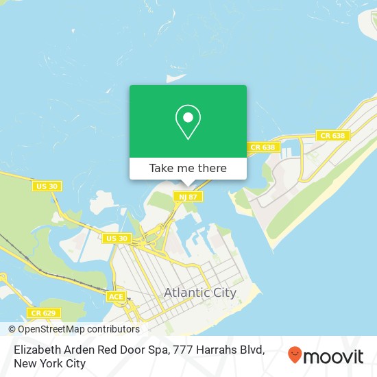 Mapa de Elizabeth Arden Red Door Spa, 777 Harrahs Blvd