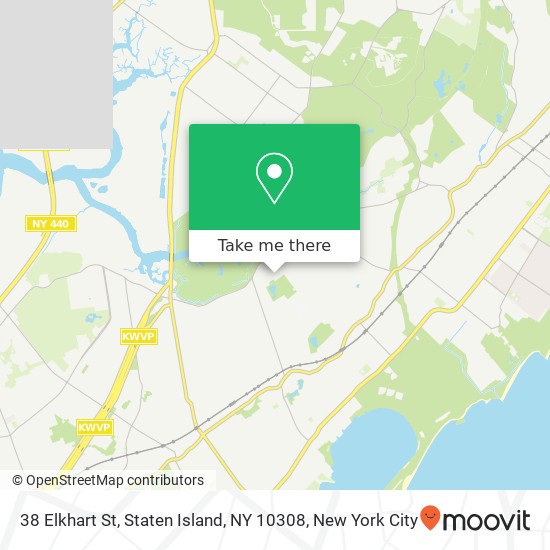 Mapa de 38 Elkhart St, Staten Island, NY 10308