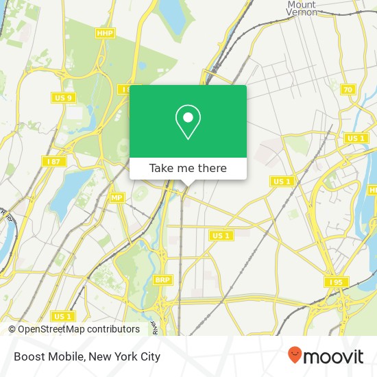 Boost Mobile, 3566 White Plains Rd map