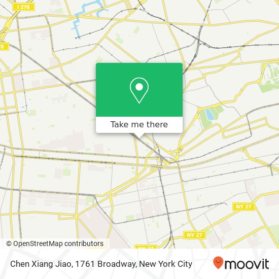 Chen Xiang Jiao, 1761 Broadway map