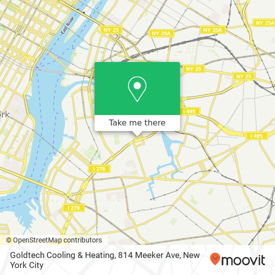 Goldtech Cooling & Heating, 814 Meeker Ave map