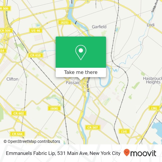 Emmanuels Fabric Lip, 531 Main Ave map