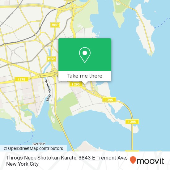 Throgs Neck Shotokan Karate, 3843 E Tremont Ave map