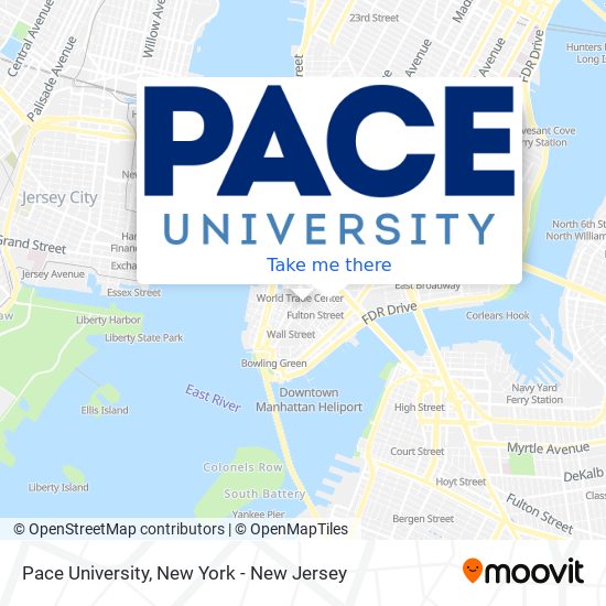 Pace University map