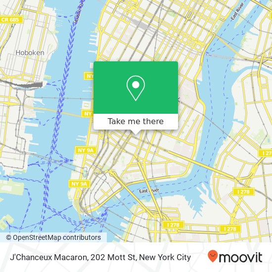 J'Chanceux Macaron, 202 Mott St map