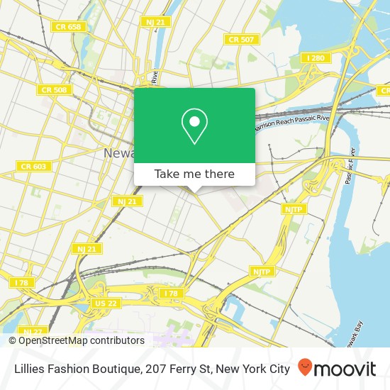 Mapa de Lillies Fashion Boutique, 207 Ferry St