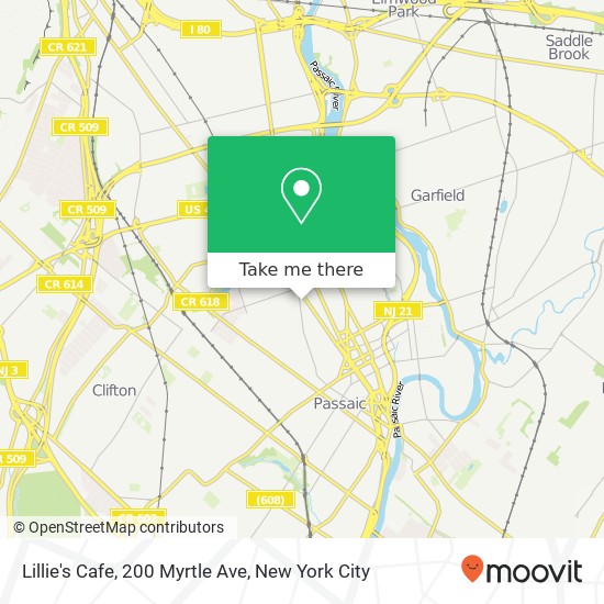 Mapa de Lillie's Cafe, 200 Myrtle Ave