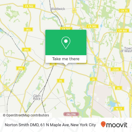Mapa de Norton Smith DMD, 61 N Maple Ave