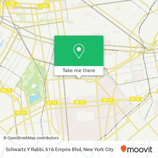 Mapa de Schwartz Y Rabbi, 616 Empire Blvd