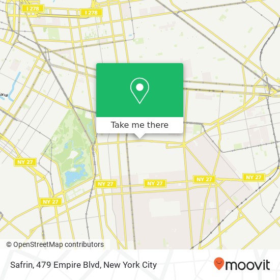 Mapa de Safrin, 479 Empire Blvd