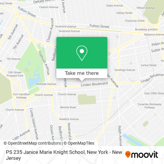 PS 235 Janice Marie Knight School map