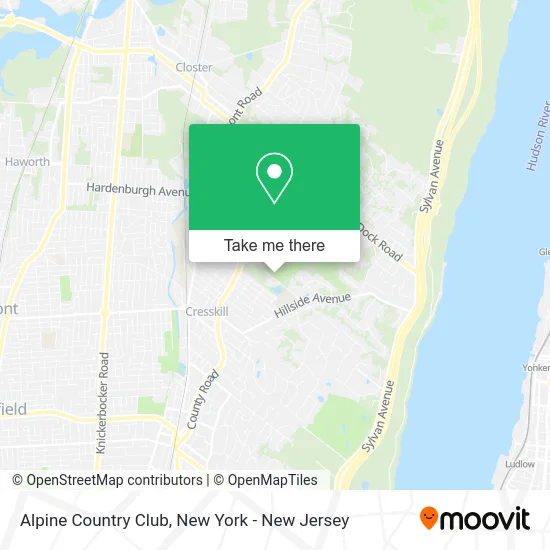 Alpine Country Club map