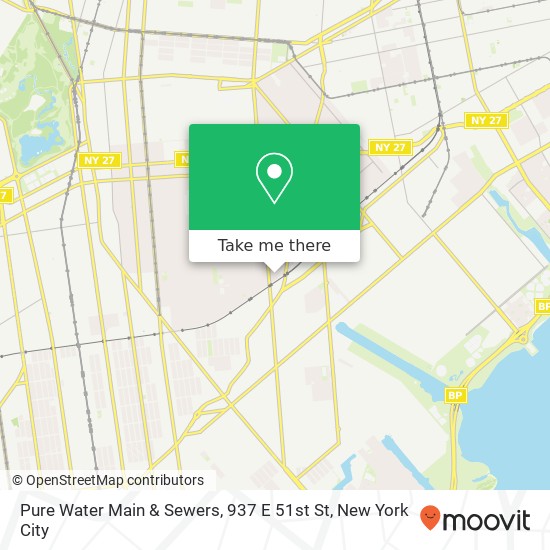 Pure Water Main & Sewers, 937 E 51st St map