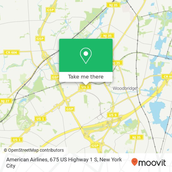 American Airlines, 675 US Highway 1 S map