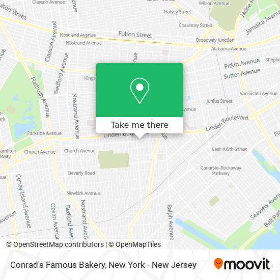 Conrad's Famous Bakery map