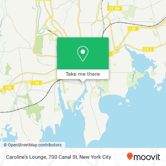 Caroline's Lounge, 700 Canal St map