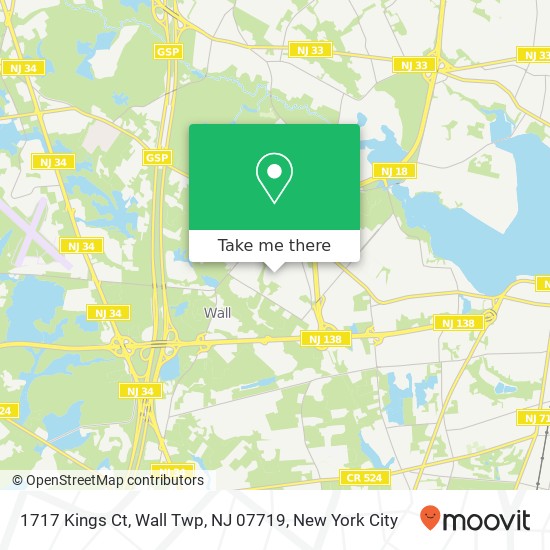 1717 Kings Ct, Wall Twp, NJ 07719 map