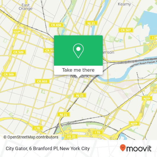 City Gator, 6 Branford Pl map