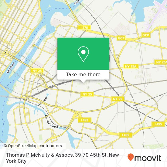 Mapa de Thomas P McNulty & Assocs, 39-70 45th St