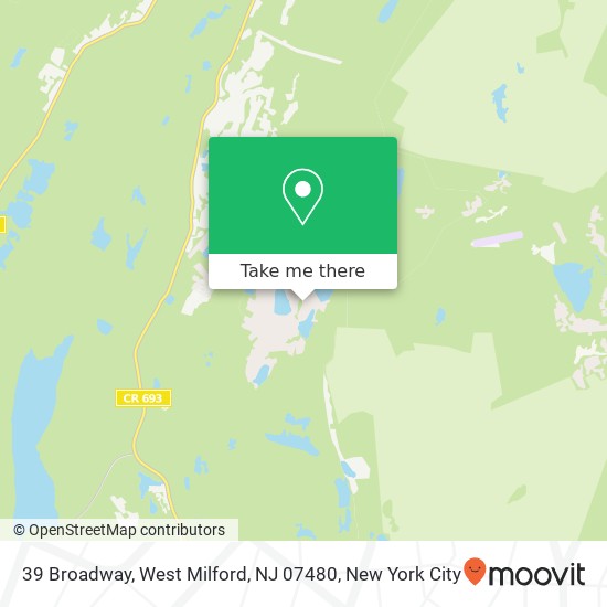 Mapa de 39 Broadway, West Milford, NJ 07480