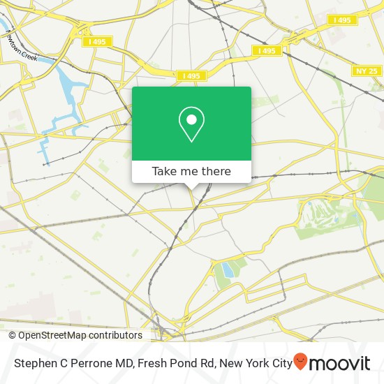 Stephen C Perrone MD, Fresh Pond Rd map