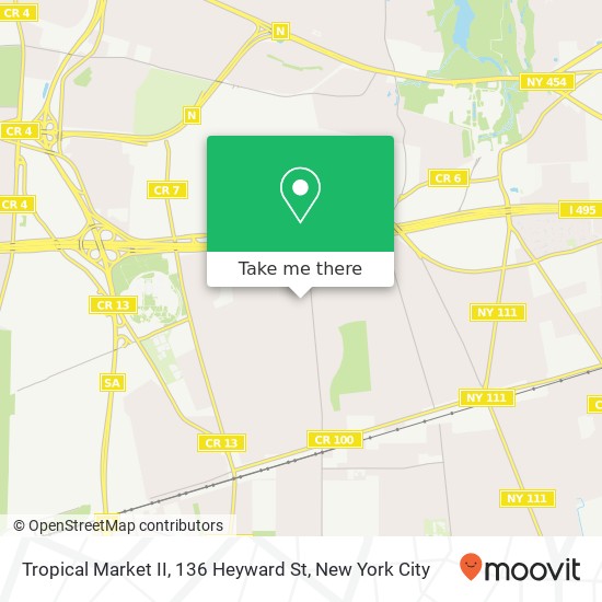 Mapa de Tropical Market II, 136 Heyward St