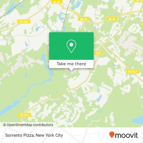 Sorrento Pizza map