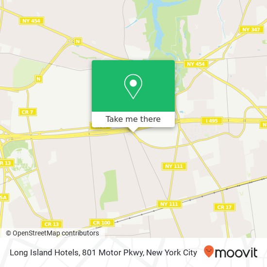 Long Island Hotels, 801 Motor Pkwy map