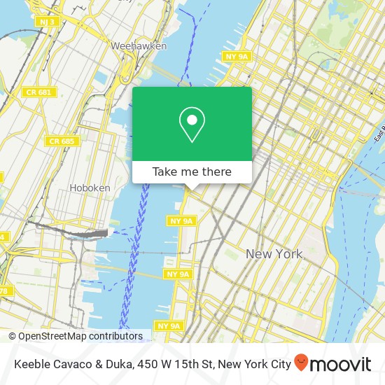 Keeble Cavaco & Duka, 450 W 15th St map