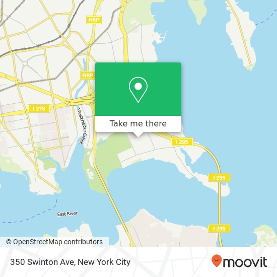 Mapa de 350 Swinton Ave, Bronx, NY 10465
