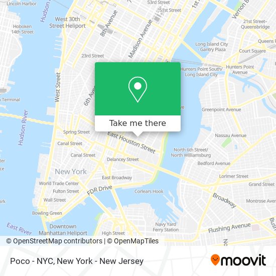 Poco - NYC map