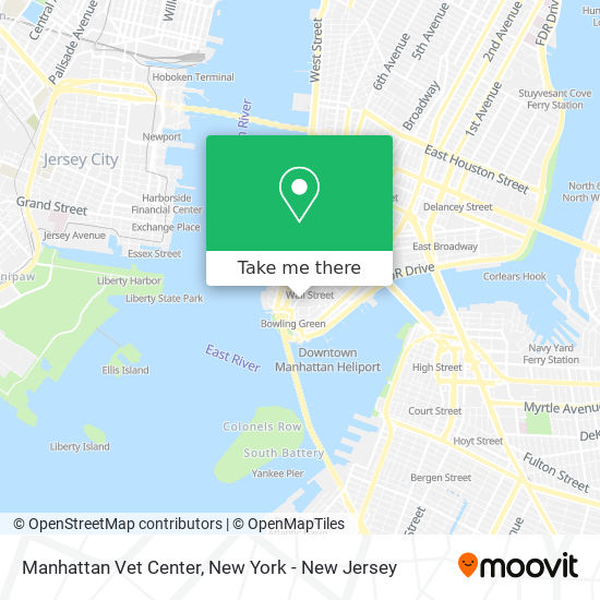 Manhattan Vet Center map
