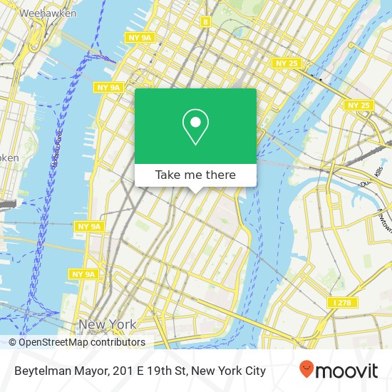 Mapa de Beytelman Mayor, 201 E 19th St